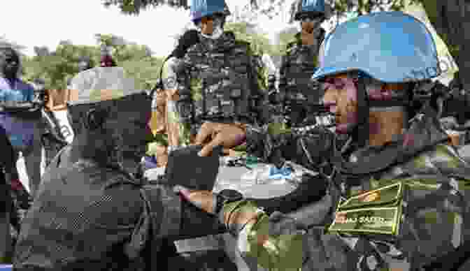 A Group Of UN Peacekeepers On Patrol In A Conflict Zone The Role Of The United Nations In International Peacekeeping