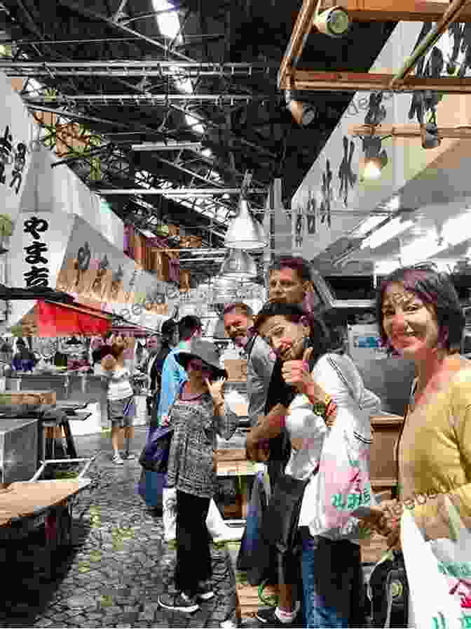 Photo Of Ken Chan Exploring Tsukiji Market With A Wide Smile, Holding A Bowl Of Freshly Prepared Sushi. Offbeat Tsukiji Market Guide Ken Chan