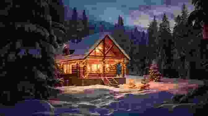 Snow Covered Winter Cabin Nestled Amidst Towering Snow Capped Trees A Winter Cabin Christmas: A Small Town Christmas Romance Novel