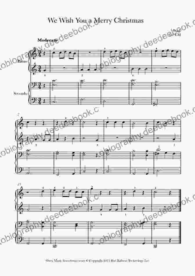 We Wish You Merry Christmas Easy Piano Duet Hands Sheet Music For Beginners We Wish You A Merry Christmas I Easy Piano Duet I 4 Hands Sheet Music For Beginners Adults Kids Toddlers Students I Guitar Chords: How To Play Piano Keyboard I Popular Christmas Song I Video Tutorial