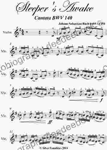Sleepers Awake Bach Easy Violin Sheet Music